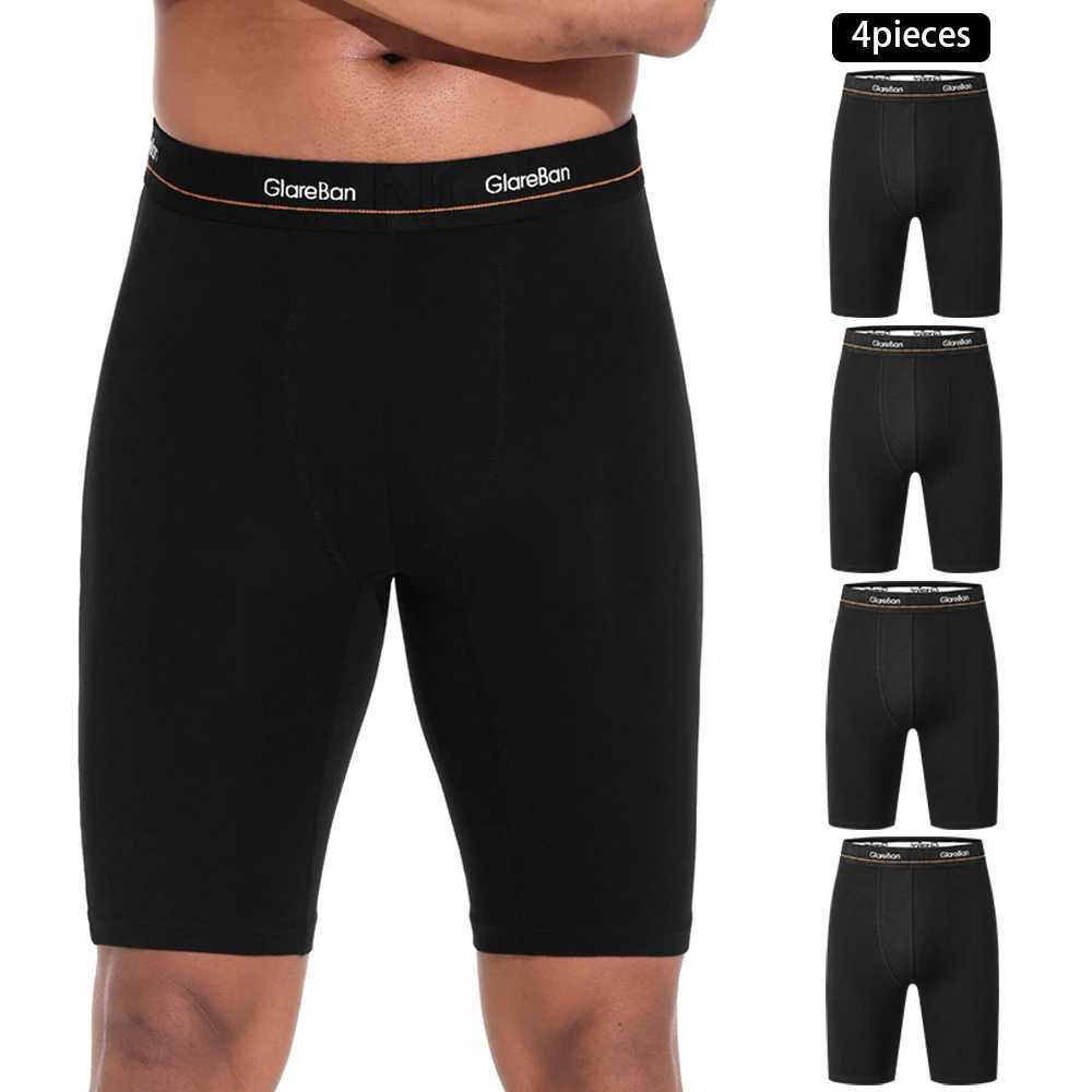 4pcs Set Cotton Long leg Boxer Men Underwear Male Brand Panties And Underpants For Homme Set Shorts Box Slip Briefs Soft Q260921