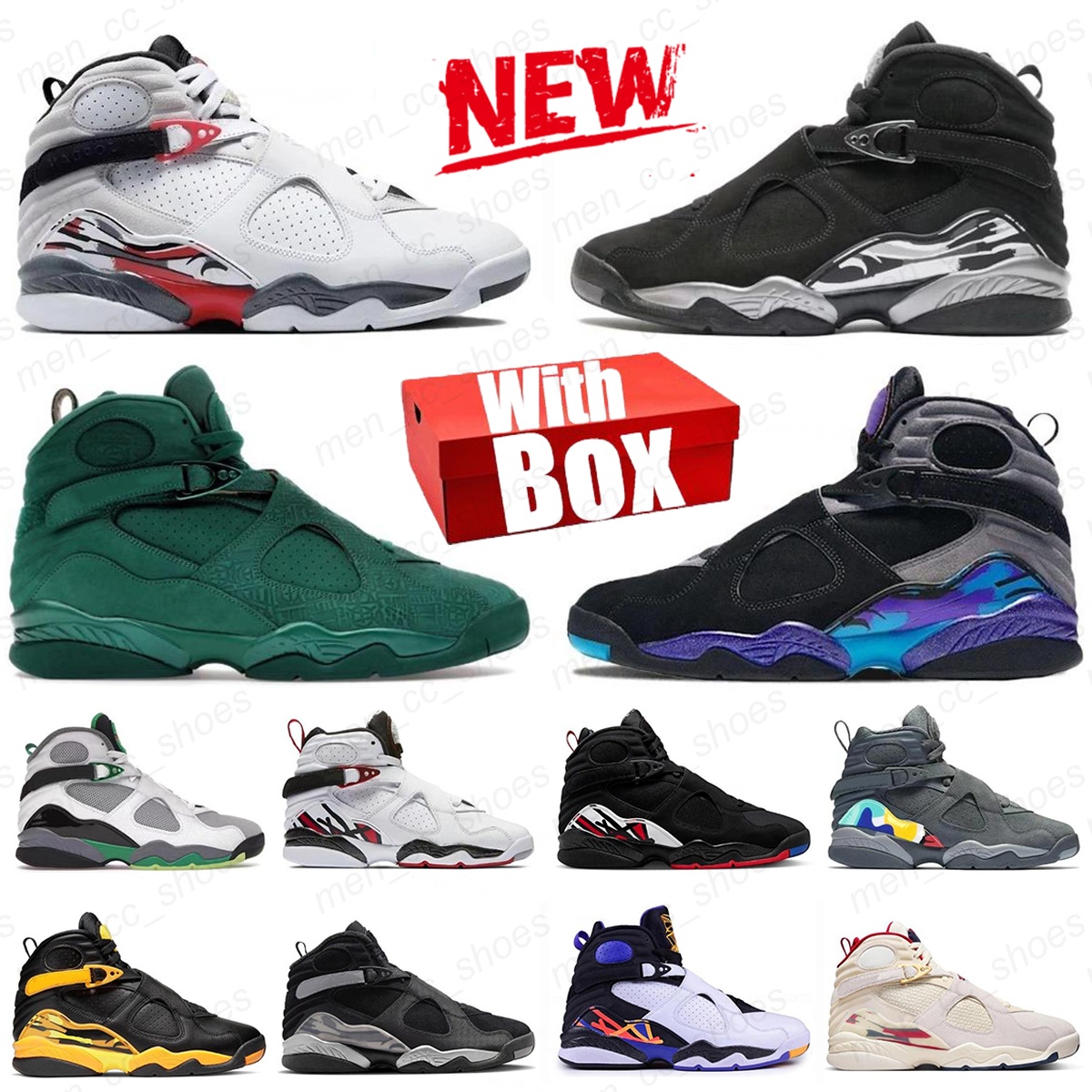 8 8s 2026 Chrome White True Red designer basketball shoes retro sneakers Playoff Bunny Cool Grey taxi green blue mens trainer outdoor men women spor