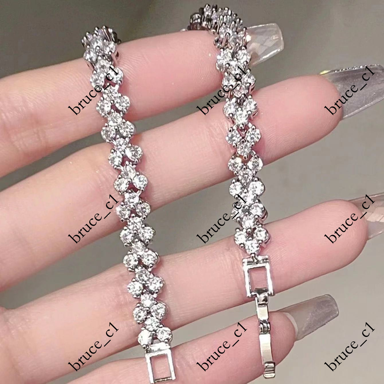Cross-Border Hot-Selling Shiny~ Cuban Full Diamond Bracelet Women, Light Luxury, Niche Design, Ins Trend, Cool Style, Unique Personality for Hot Gir