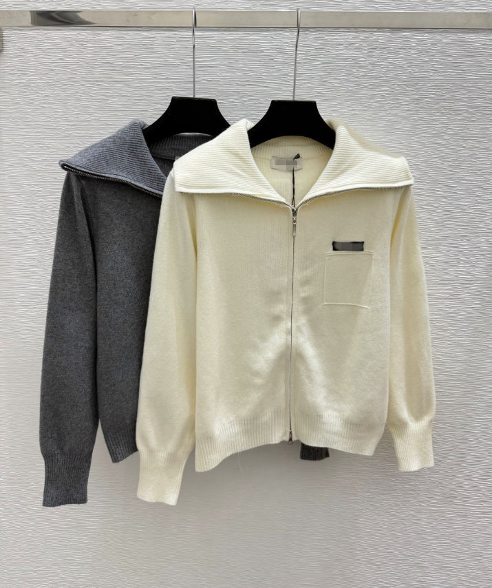 26 Women's Sweater Solid Color Simple Collar Knitted Long Sleeve Cardigan Sweater 911