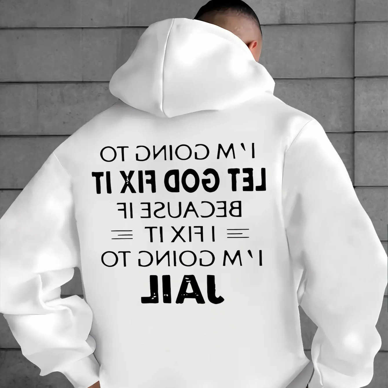 Hoodies Sweatshirts 2026 Autumn Men's and winter men's and women's hooded hoodies with fun personalized text daily casual fashion tre