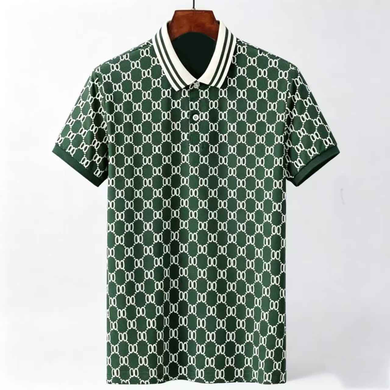 mens t shirt polo shirt mens polo shirts summer t-shirt men luxury polos Casual Mens TShirt Letter Print Fashion High Street Man Tee Asian size M-3X