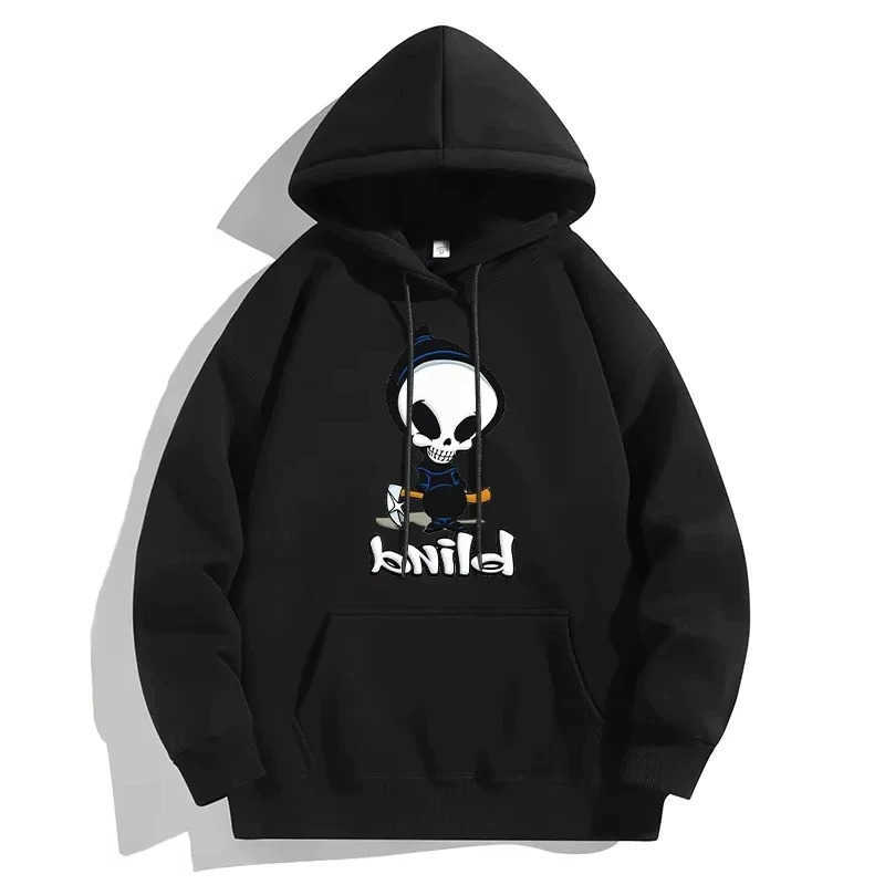 Skull Sweatshirts Men's and Hoodies letter print hoodie casual sports outdoor pullover long-sleeved fun pattern sweatshirt unisex holiday gift