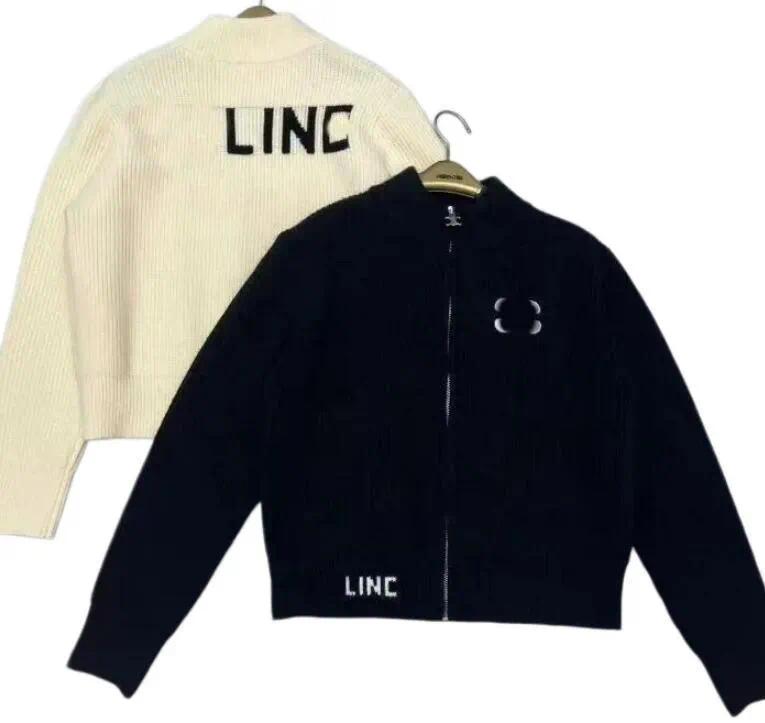 New style womens autumn and winter designer letter-sleeved long knitted sweater luxurious and comfortable long-sleeved cardigan fashionable and casu