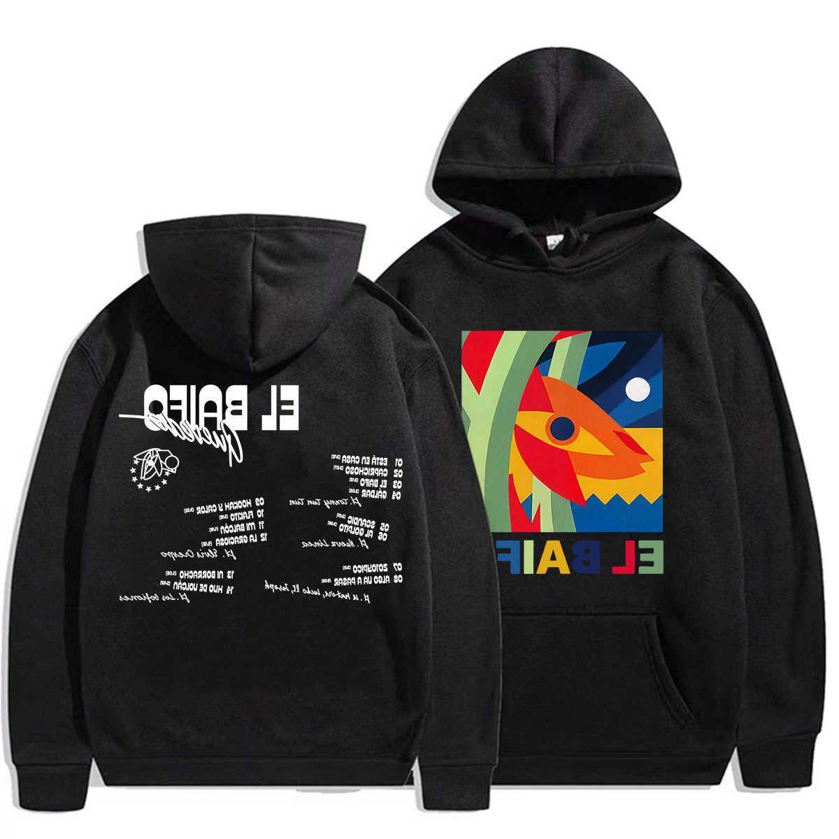 Rapper Sweatshirts Men's Quevedo Hoodies EL BAIFO Album 2026 Tour Sweatshirt Men Women Clothes Fashion Aesthetic Hoodies Casual Hooded D260921