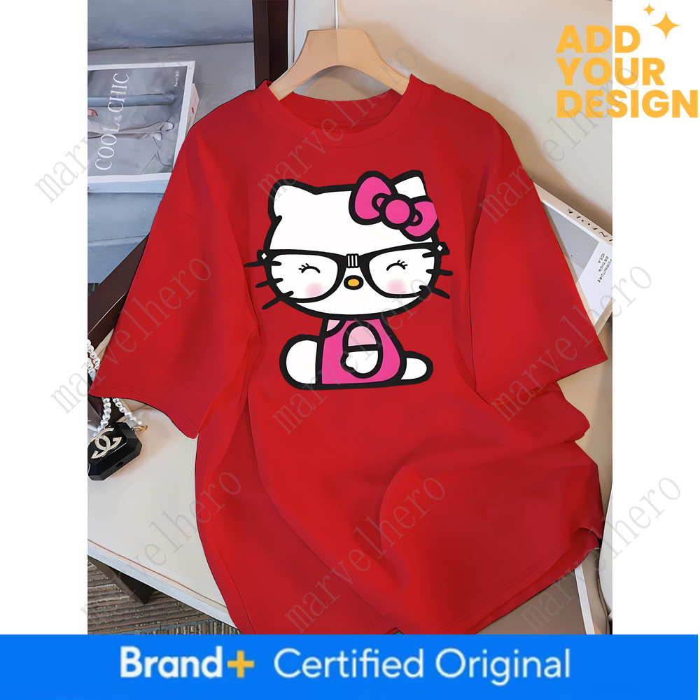 Authorized Sanrio S New Collection Spring Summer Features Loose Fitting Round Neck Short Sleeve T Shirt Perfect For Home And Casual Wear Showcasing