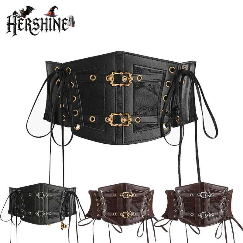 Belts HERSHINE 1-piece women's stylish and sexy elastic wide waist belt Y2K Gothic Harajuku Punk Rock Hip Hop stylespringsummer Q260921