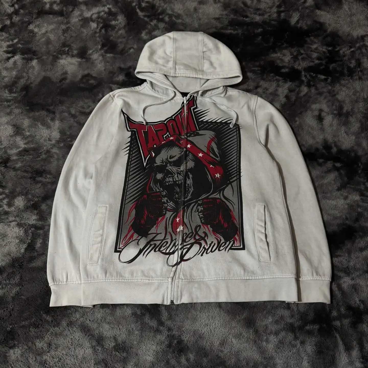 Men's Hoodies Sweatshirts Y2K Vintage Gothic Hoodie Skull Print Retro Sweatshirt for Men and Women Hip Hop Streetwear Couple Matching Personali