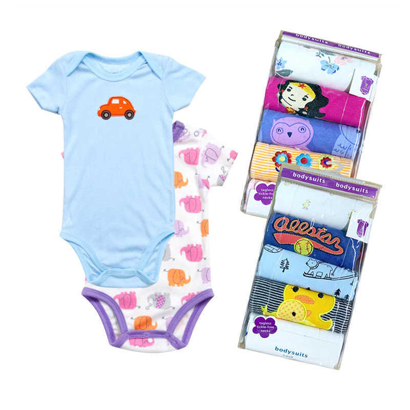 Baby romper newborn onesie shortsleeved bodysuit crawling suit spring and summer children's clothing Q260919