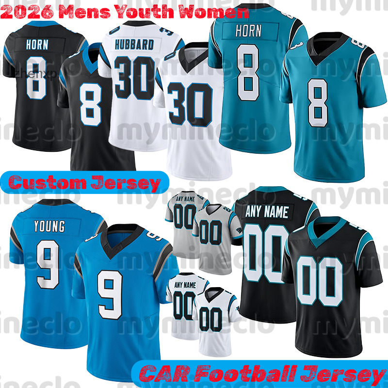 Carolina Pathers jersey Bryce Young Haynes King Luke Combs Xavier Legette Tetairoa McMillan Jalen Coker panthersjersey Steve Smith Sr panthes Footba