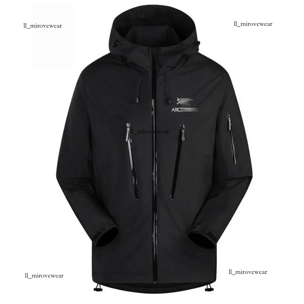 2026 10A arterx Jackets Designer Outdoor Lightweight Hiking Climb Pattern Print Coat Classic Zip Up Gore Tex Windbreaker Artery Hard Goretex arterx