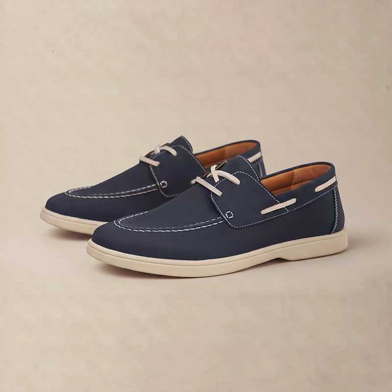 Shoes Men Loafers Design Casual Boat Shoes PU Leather High Quality Comfortable Slip-On Soft Flat Versatile Trendy Driving Shoes D260922