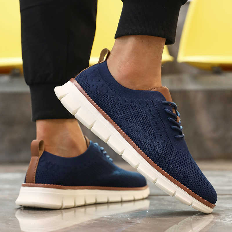 Knitted Casual Casual Shoes Ultra-Light Shoes for Men Breathable Slip-Resistant Sneakers 2025 Flexible Soft Sole Trendy Comfortable Shoes Men D26092