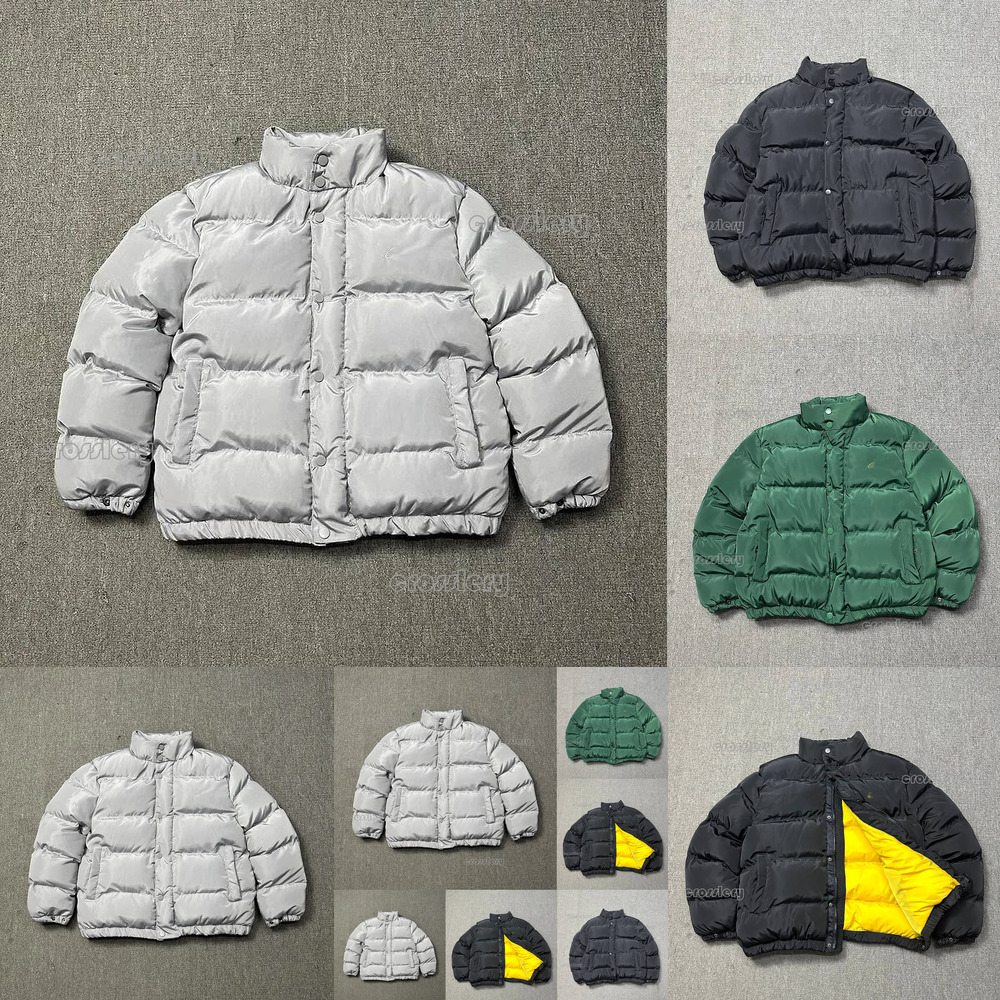 Mens Down Parkas Winter The Rock Stand Up Collar Jacket Loose Fitting Cotton Jackets