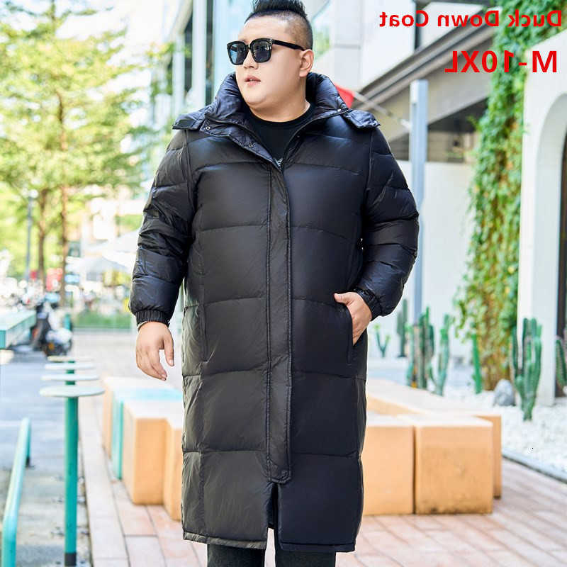 Down Parkas Men Duck Men's Down Coat 170KG Thicken Warm Winter Clothes 10XL 8XL Knee Length Extra long Plus Size Big Hooded Jackets Outdoor Par