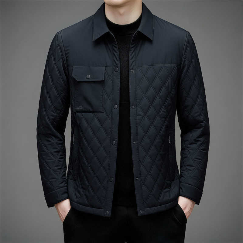 Lightweight Men's Down Men's Parkas Warm Duck Down Jackets 2026 Autumn Winter Business Casual Slim Fit Puffer Coat Outwear Windproof Tops
