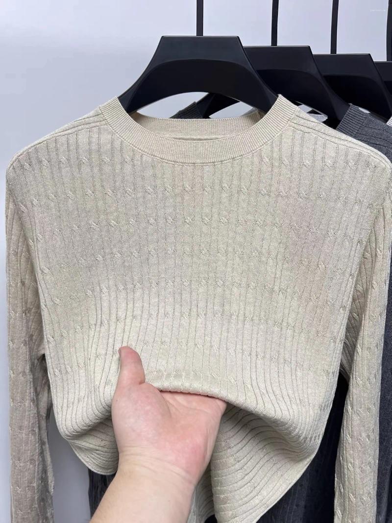 Light Luxury Brand Knitted Men's Round Neck Sweater Thickened Plush Warm Comfort Casual Pullover Trend Bee Embroidery Top