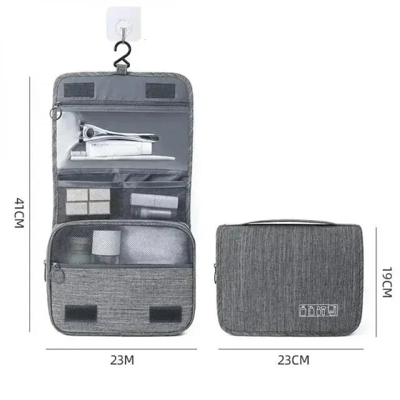 Waterproof Oxford Hanging Travel Toiletry Bag Portable Cosmetic Makeup Organizer for Men Women 260922