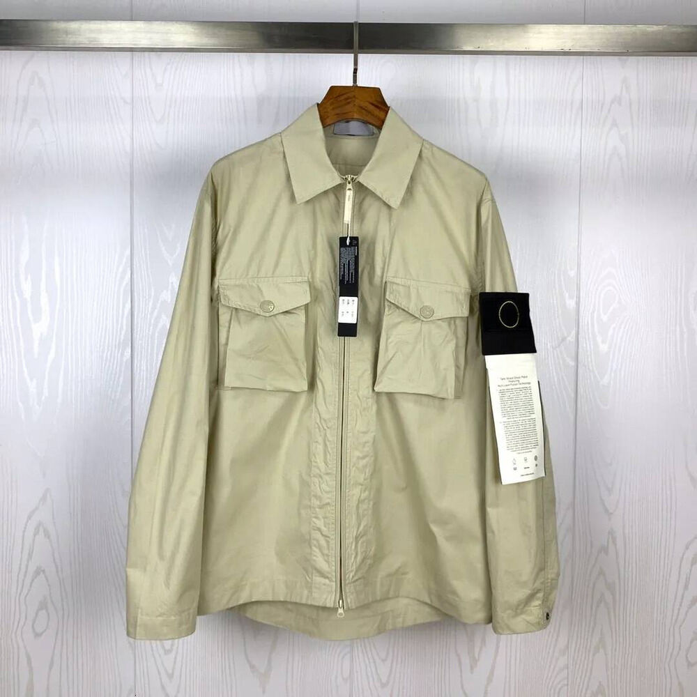 Stone Jacket Mens Coat Designer Brand 2026 New Embroidery High Quality Windbreak Stone Overshirt Loose Outerwear Fashion Pull Casual Stone Topstoney