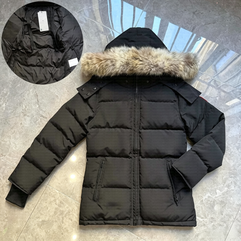 Designers Women Down Jacket Long Coat Large Pocket Fur Collar Thermal Top Female womens autumn winter Large Clothing Coats Doudoune Femme High quali