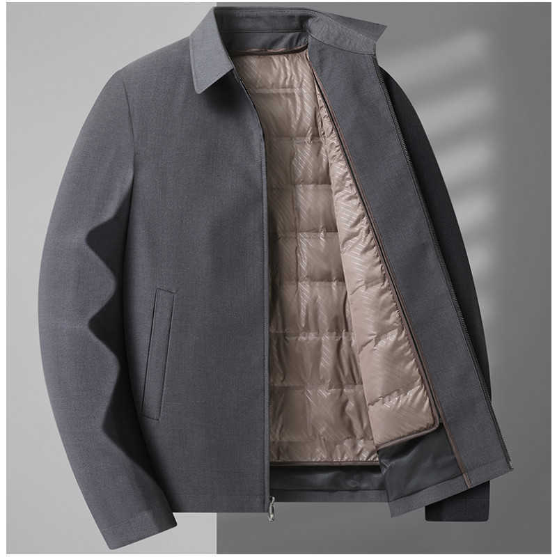 Down Parkas High Quality Men's Duck Down Jackets 2025 Winter Men's Detachable Down Liner Puffer Coat Outdoor Windproof Thicken Warm Parka