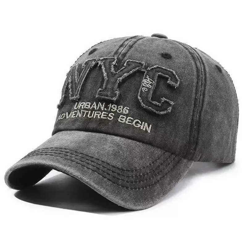 Peaked Denim Snapback Vintage Cap Washed Baseball Cap For Men Women Sports Leisure Fishing Hat Sun Hat M260921
