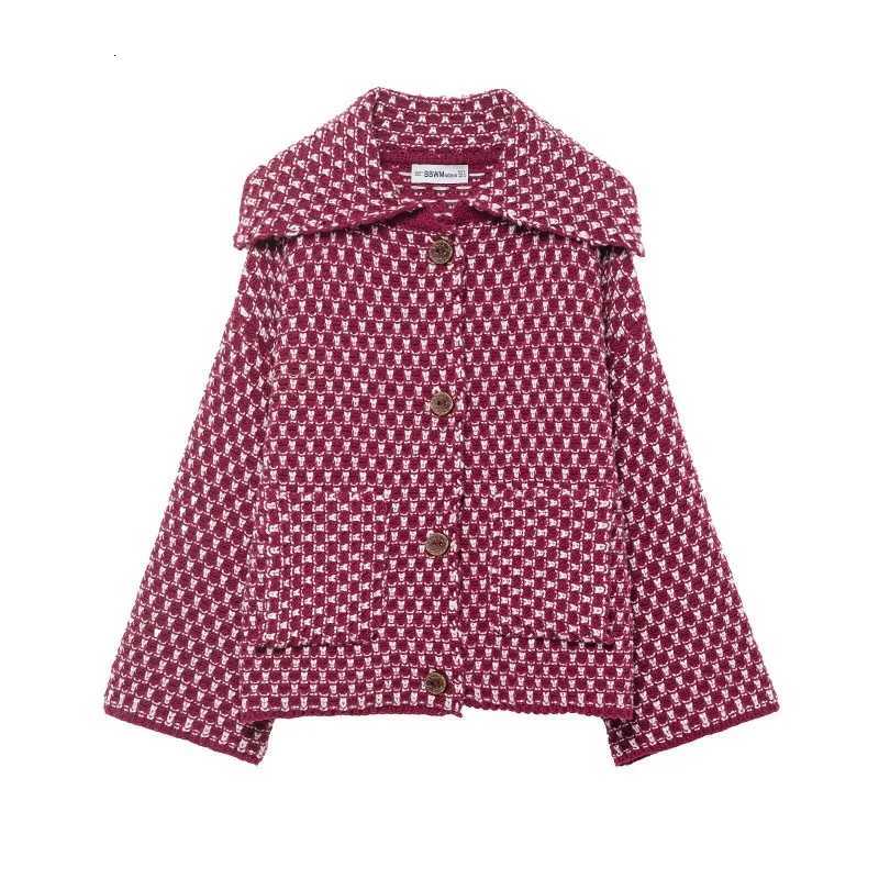 Women's Jackets Casual Loose Knitted Sweater Jacket Versatile Independent Station Style Fashionable Women's Clothing Polyester Fabric Long