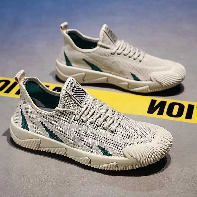 Casual Shoes Men Casual Sneakers Breathable Leisure Sports Air Mesh Shoes Versatile Running Soft Sole Men's Trendy Shoes Flat Male Sneakers D26