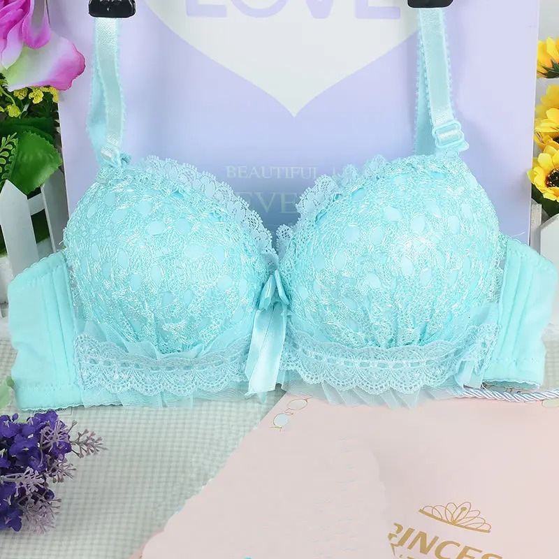 Girl Bra Sexy Lingerie Wire Free Bras For Women Underwear Lace Breathable Bralette Adjusted 3/4 Cup Push Up Female Bra 260922