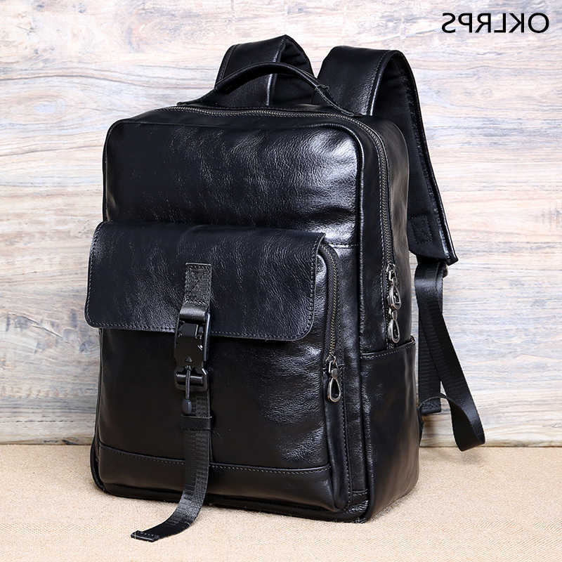Backpack Leather Backpack Men's Style Cowhide Backpack Student Bag Large Capacity Travel Bag Plant Tanned Leather Premium Computer Bag H260922
