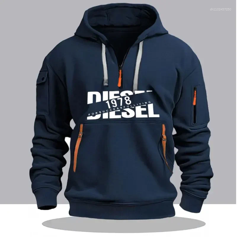 Men's Autumn And Winter Selling Hooded Sweatshirt Long Sleeved Shirt Outdoor Street Wear Lightweight Zipper Pullover