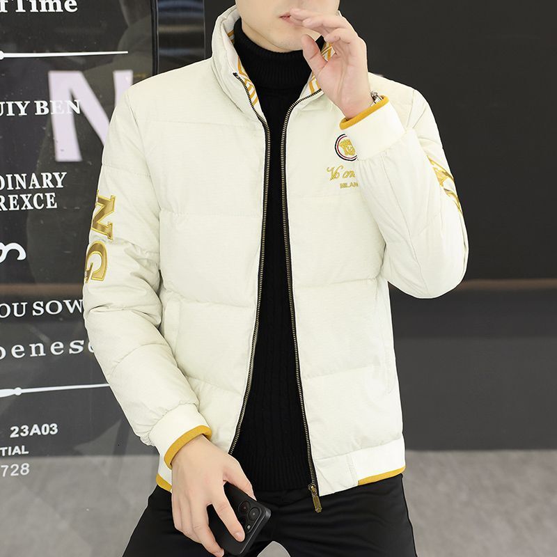 New Winter Collection: Fashionable Trendy Men's Cotton-Padded Jackets, Warm Stylish, With Stand-Up Collar, Versatile Design, Casual Style, And