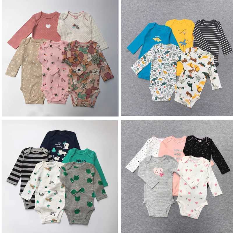 Spring and autumn season baby onesies longsleeved piece set unisex highquality Agrade cotton Q260919