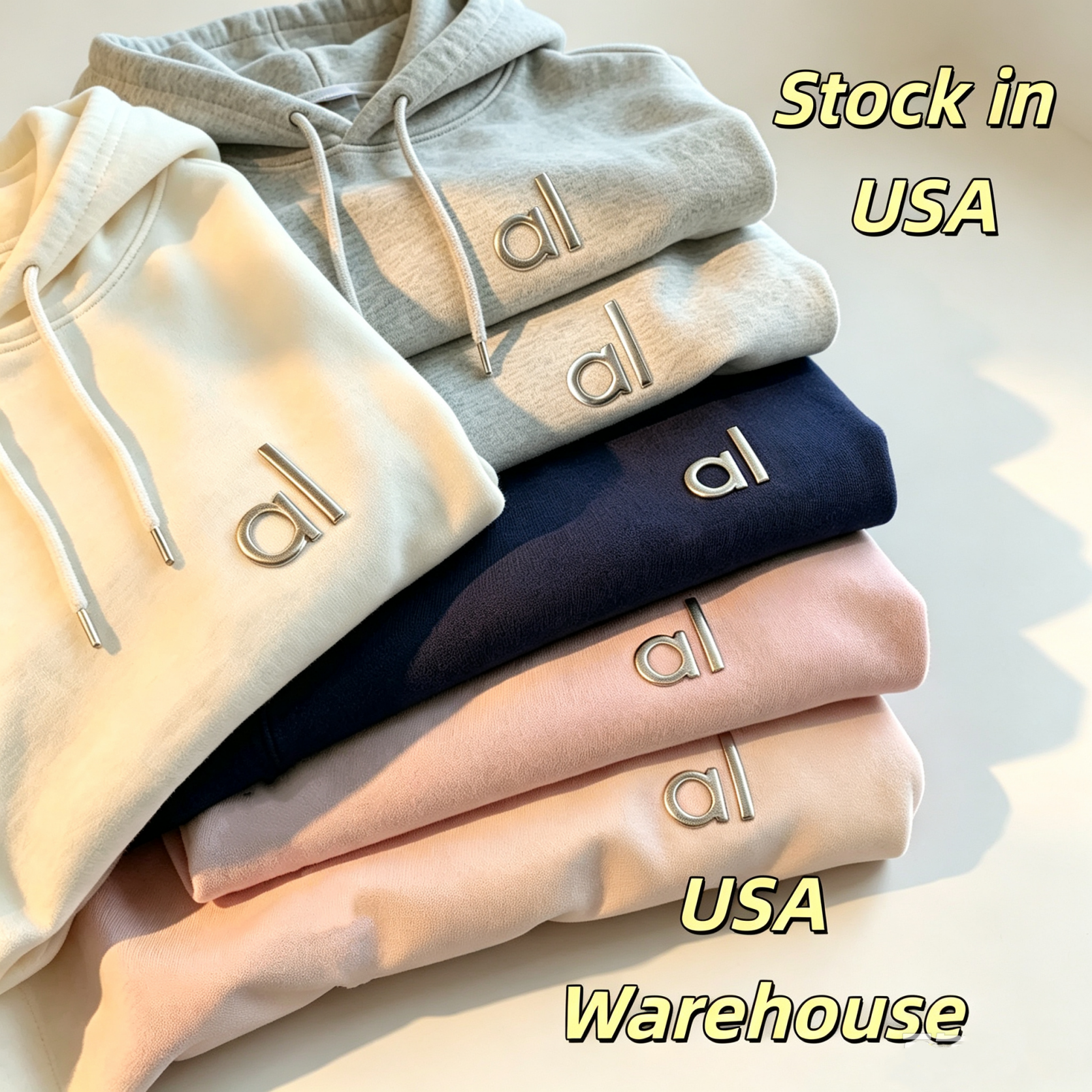 Sudadera con capucha de forro polar suave para mujer, jersey básico liso con cordón, Tops con letras en relieve 3D, sudaderas con capucha informales