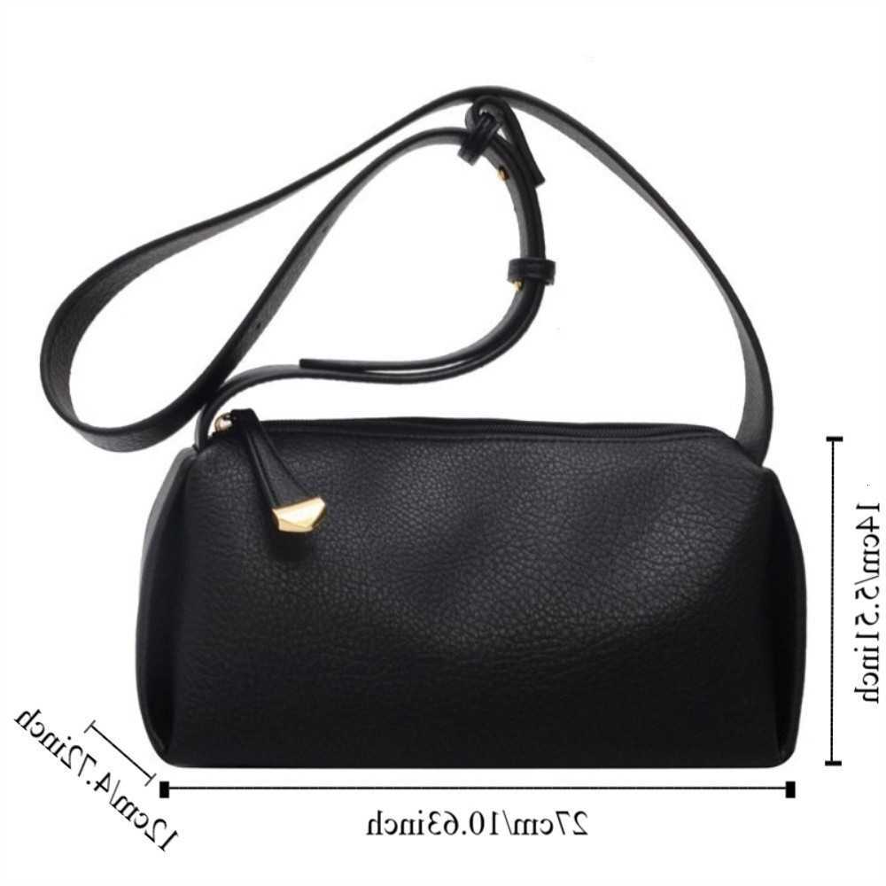 Capacity Large Cross Lichee Body Pattern Crossbody Bag Solid Color Korean Style PU Dumpling Bag Pillow Bag Shopping Bag Shoulder Bag H260922