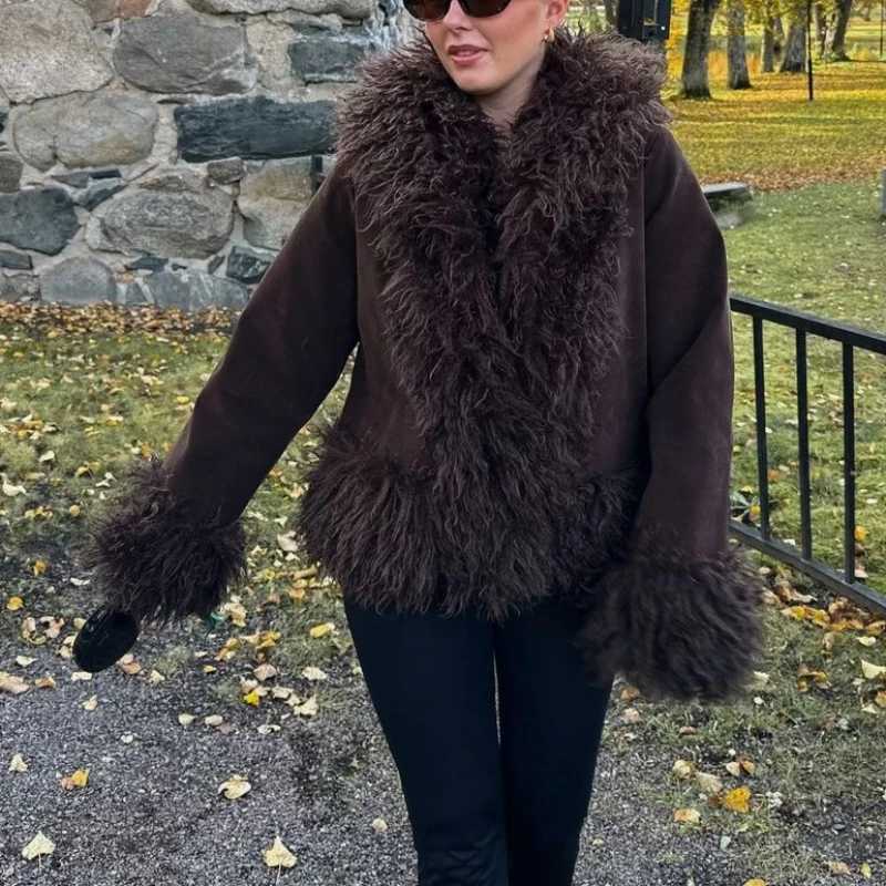 Fur Faux Women's Fur 2025 New Winter Versatile Slimming Artificial Fur Collar Warm and Luxurious Solid Color Jacket for Women C260921