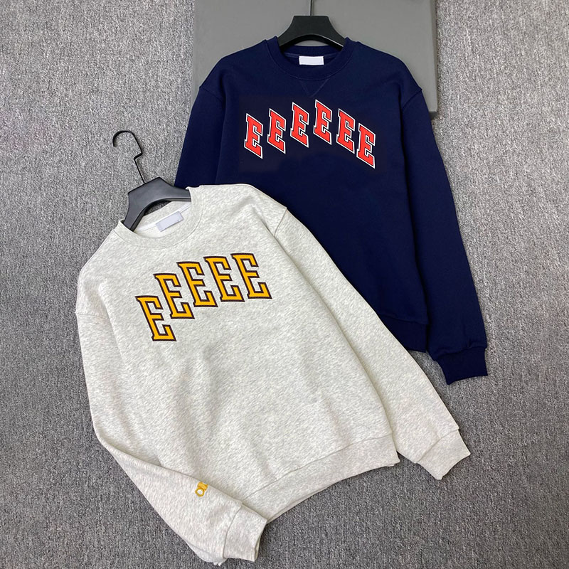 Street Letter Sweatshirts Women Round Neck Drop Shoulder Pullovers Autumn Casual Daily Preppy Tops for Women
