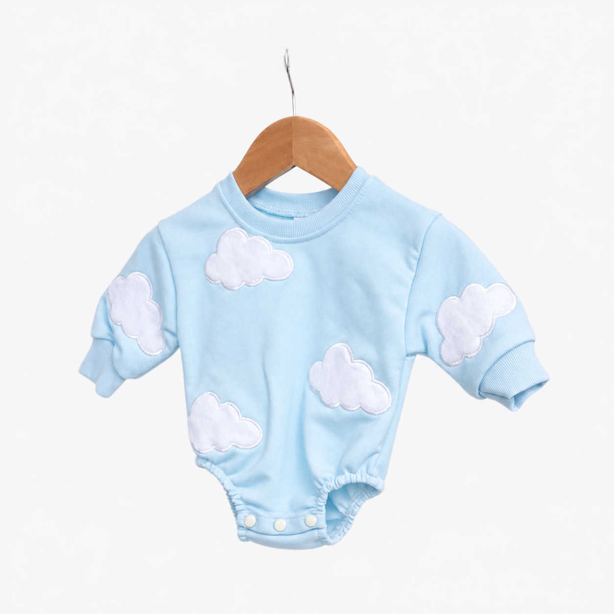 INS new style newborn romper spring and autumn collection D cloud and flower design baby crawling suit Q260919