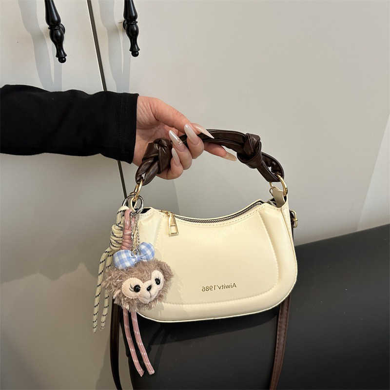 and Elegant Simple Cross Body Fashionable Korean-style Handbag Spring 2025 New Collection Versatile Instagram Single-shoulder Crossbody Bag H260922