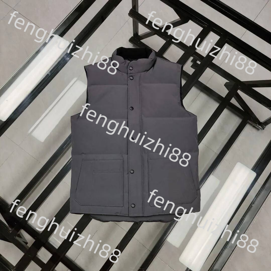 Designer Mens Vests Jackets Men Vests Top Canadian Puffer Jacket Femme Gilet Parka Zipper Button Letter Embroidery Slim Outerwear Windbreaker Men Wo