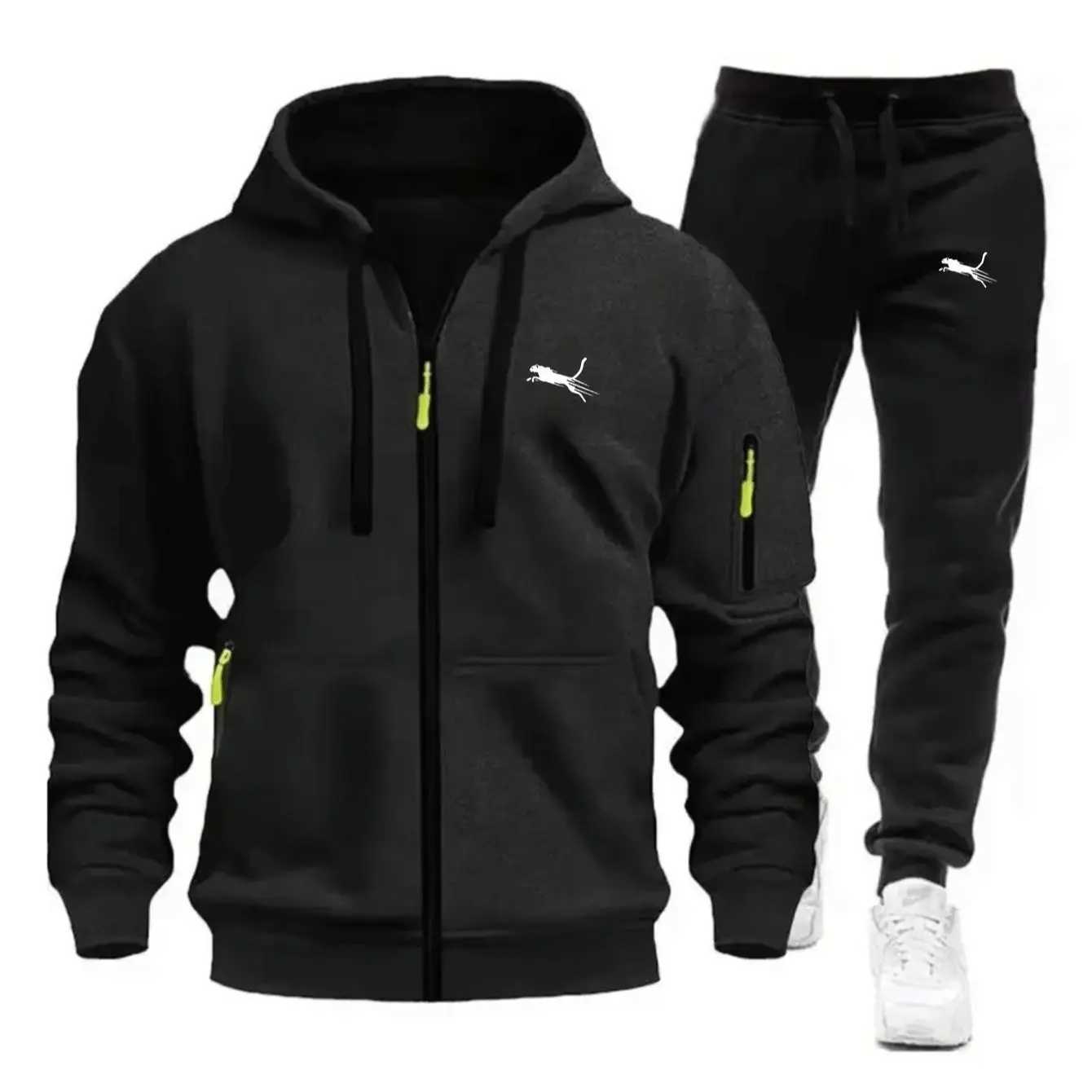 Tracksuits Men's Clothing Men's Casual Sweatshirt Suit Sweatshirts for Men Daily Zipper Hoodies Hot High Quality 2026 Sports Tracksuit Jog