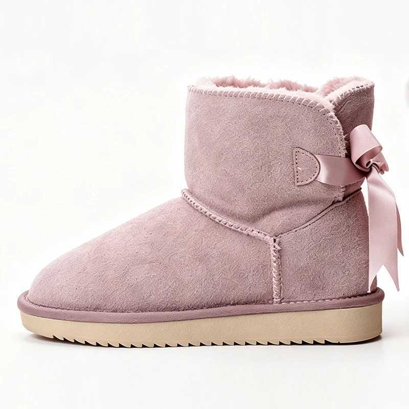 New Fashion Women Warm Snow Boots Winter Boots 100% Genuine Cowhide Leather Women Boots Ankle Shoes Size 35-44 T260922JMLU