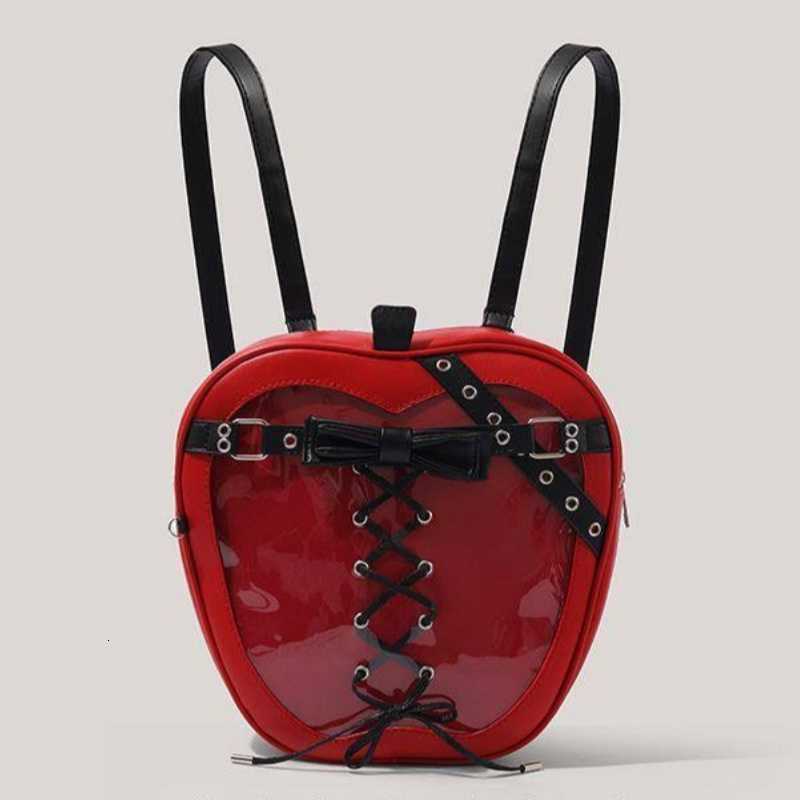 Y2K Zaino da donna stile zaino Borsa punk con nodo a farfalla Borsa da pendolare per tutti gli abbinamenti Designer Daily Lady Borsa a tracolla di g