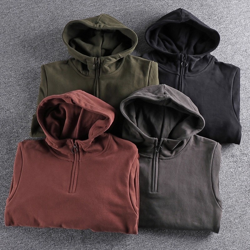 Heavy-weight men's designer hooded sweatshirt for men - distressed trend suitable for both men and women, comfortable and loose fit, ideal for