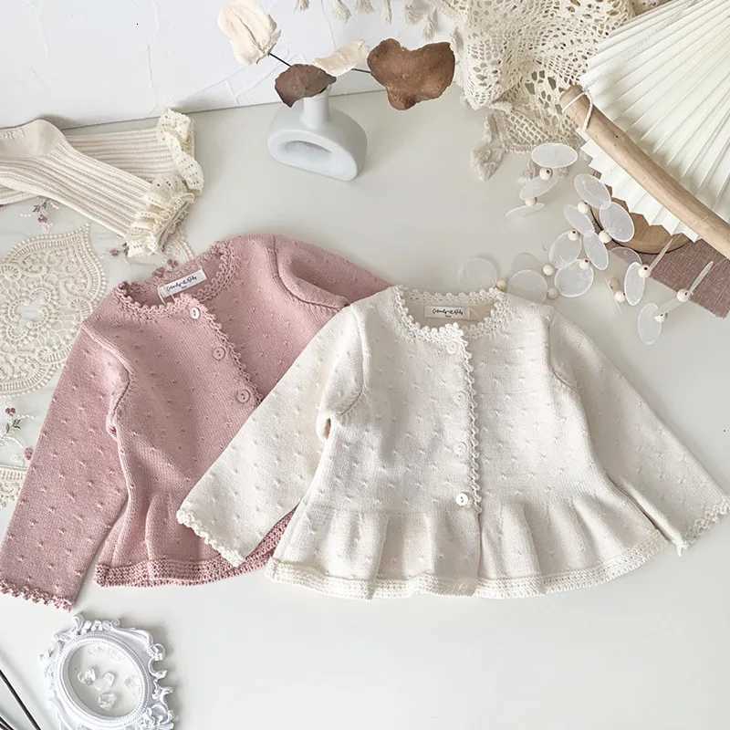 2026 jonmi Pullover Spring deer Toddlers Girls Knitted Cardigan Coats Crochet Ruffles Korean Style Baby Kids Cotton Sweaters C260921