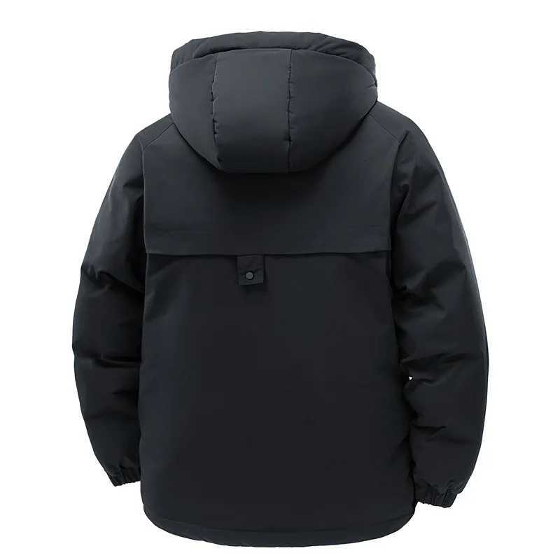 Warm Men's Down Parkas Winter Parkas Men High Quality Windproof Hooded Casual Outdoor Jackets Male Solid Thick Cargo CottonPadded Outwear Coats