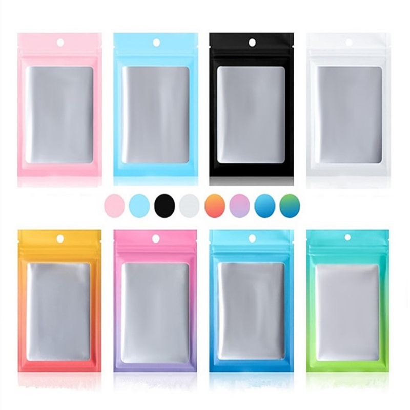 200 pièces plat refermable papier d'aluminium Ziplock sac de rangement bricolage Logo Matcha bonbons céréales café en poudre Snack mariage sucre