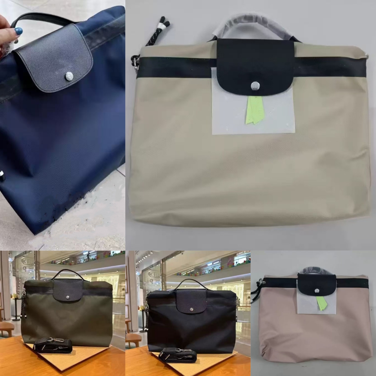 E7376 New Nylon Laptop Bag Document Bag Briefcase Tote Shoulder Bag Business Style Crossbody Bag