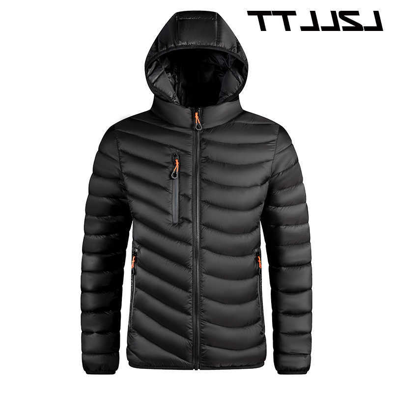 New Parkas Men's Autumn Down Winter Men Warm Waterproof Parkas Jacket Coat Mens Hooded Casual Brand Windproof Thick Outwear Hat Parkas Jacket M