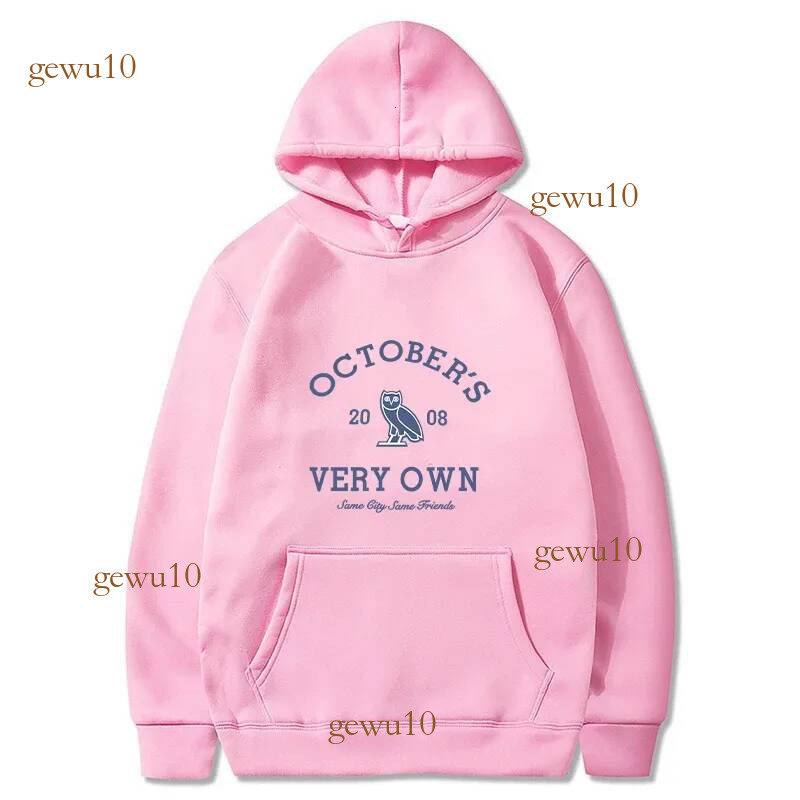 Ovohoodies Mens Womens October Very Own Designer Classic Owl Letter Graphic Print Hooded Fashion Casual Pullover Streetwear Sweatshirt C5d